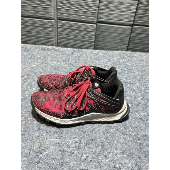 Adidas Vigor‎ Bounce Womens 7.5 Red/Black Athletic Trail Shoes CLI 037001 - Picture 2 of 5